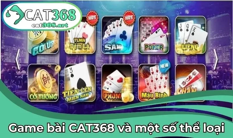 Một số thể loại game bài nổi tiếng tại sân chơi
