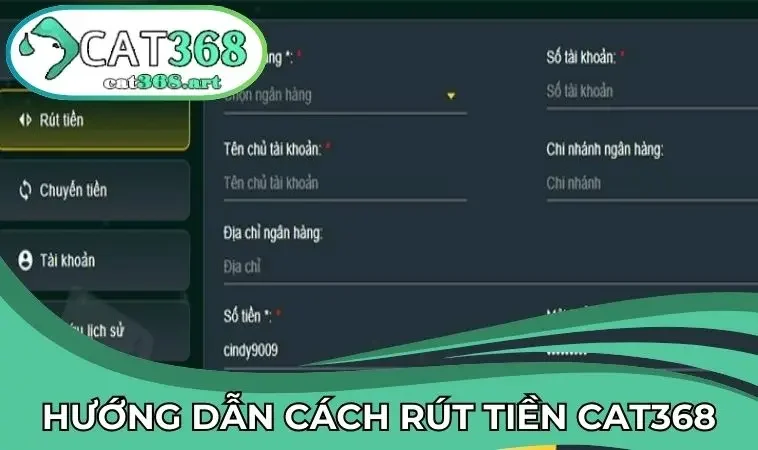 Trình tự thao tác mọi người cần làm tại CAT368